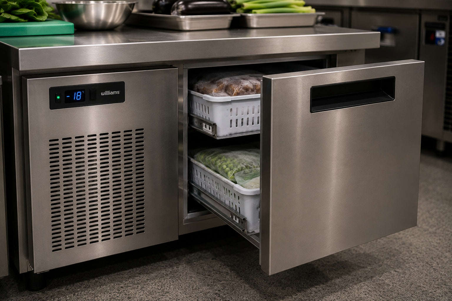 Under counter freezers