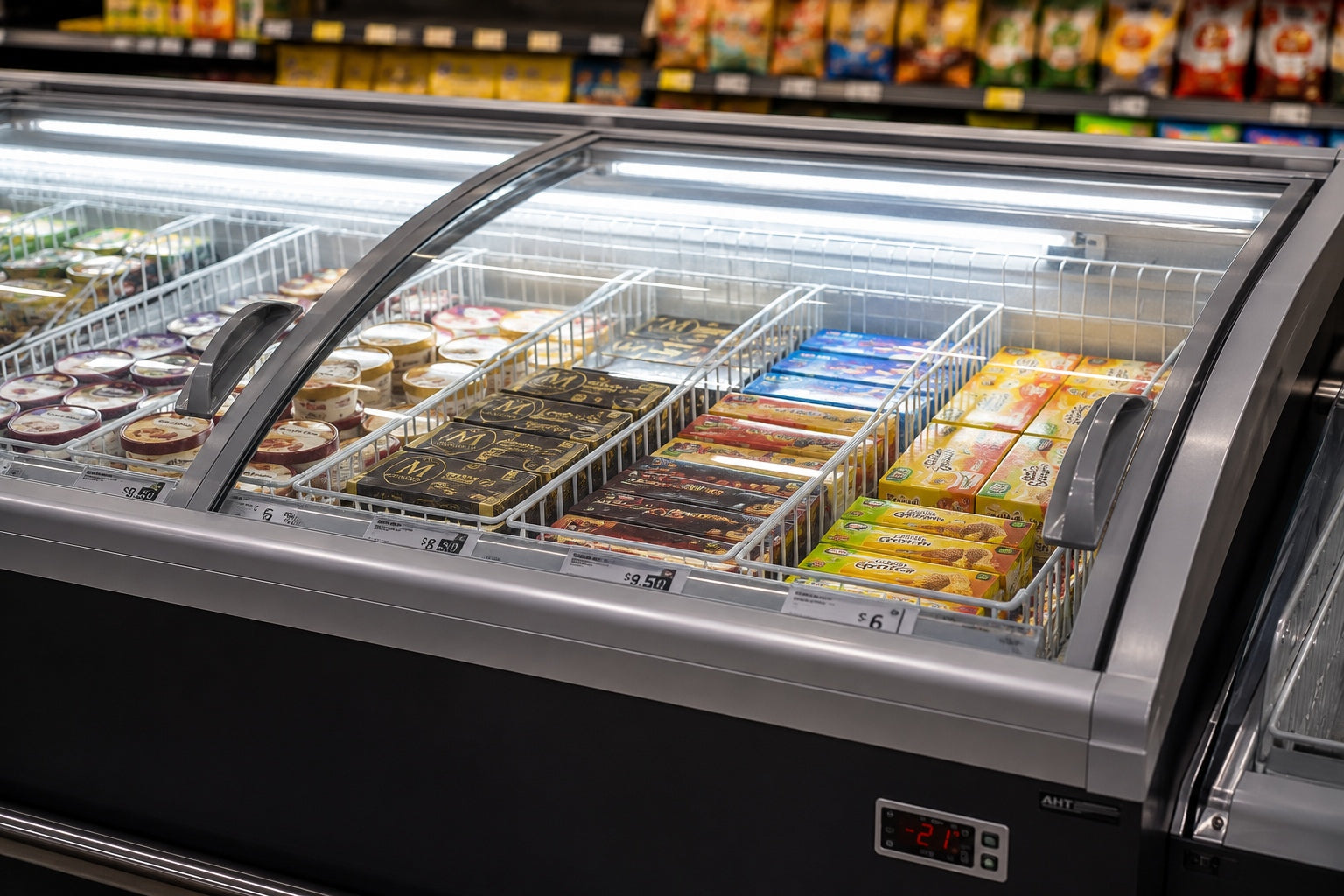 Display freezers