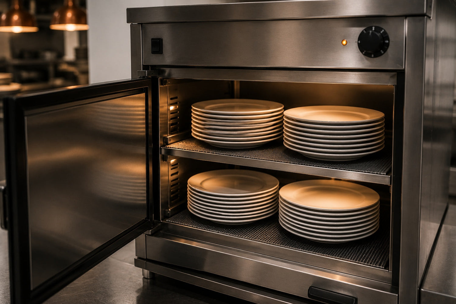Plate warmers and lowerators