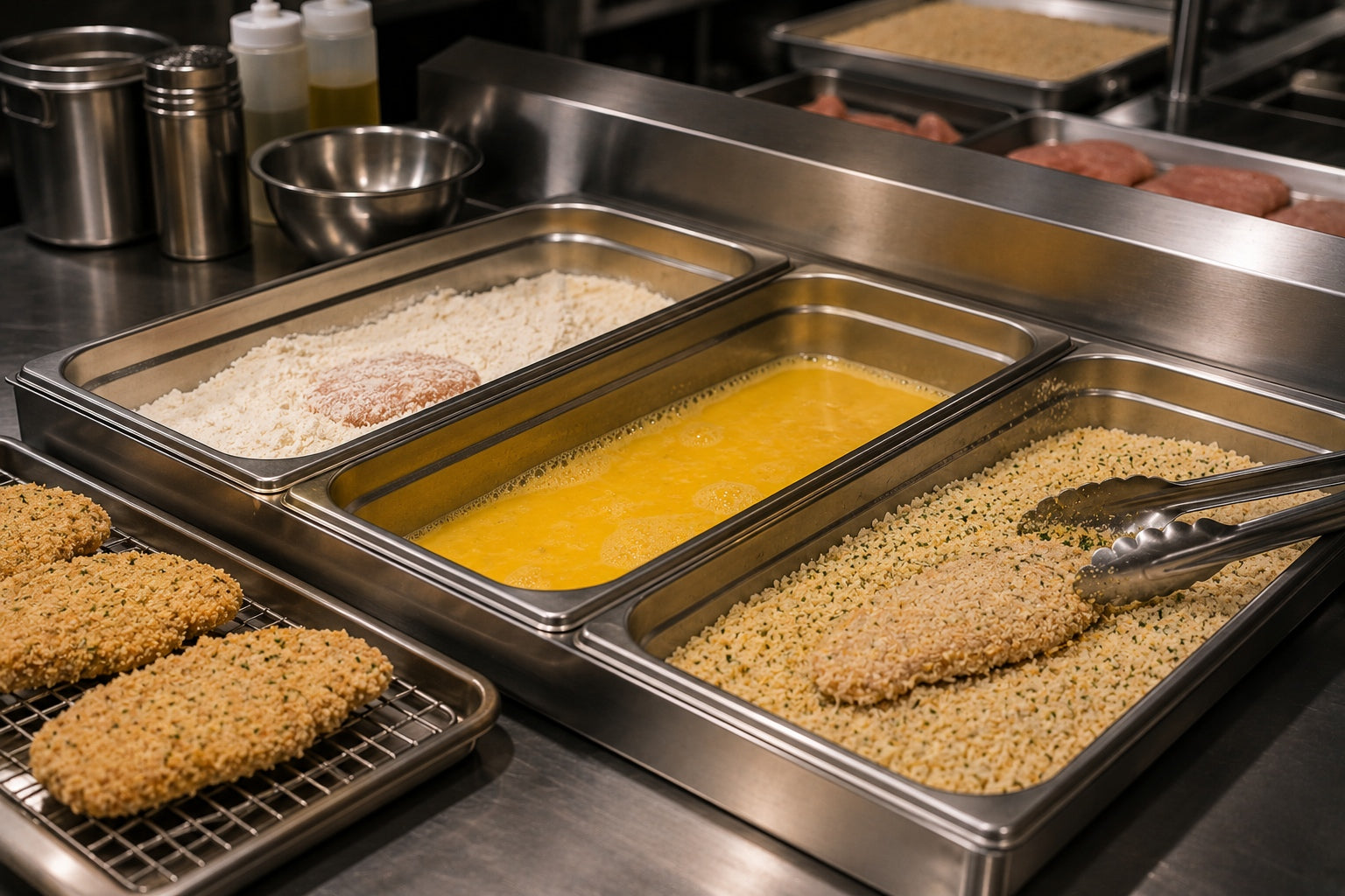 Breading stations