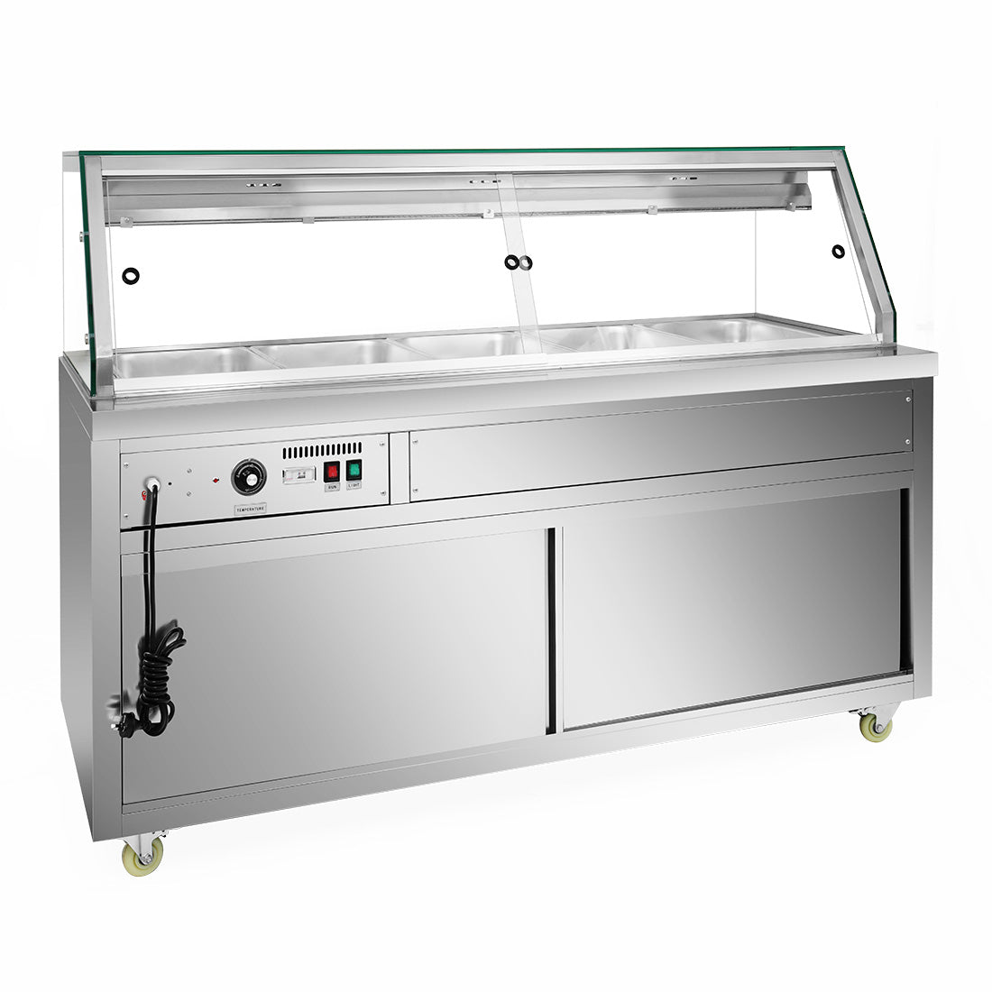 Thermaster Wet and Dry Bain Marie Display 5x1/1 GN Pans – PG180FE-XG