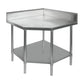 0900-7-WBCB/H – Corner Workbench with 100mm Splashback, 900x900x900mm