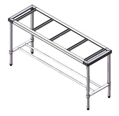 1200-6-WB-S S/S Legs with Double Centre Brace – 600mm Deep