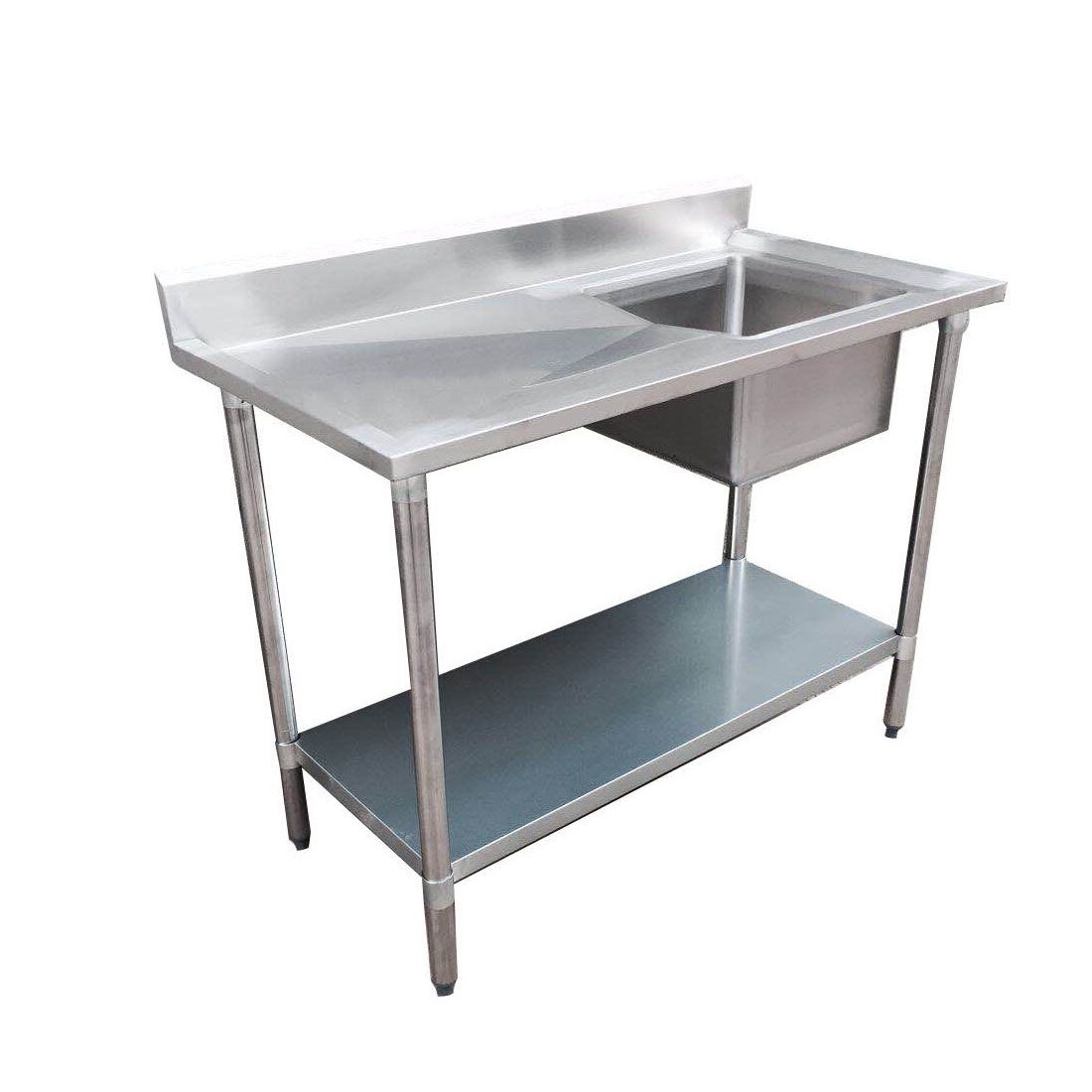 Modular System Single Sink Bench Right Handed 1500x600x900mm – 1500-6-SSBR
