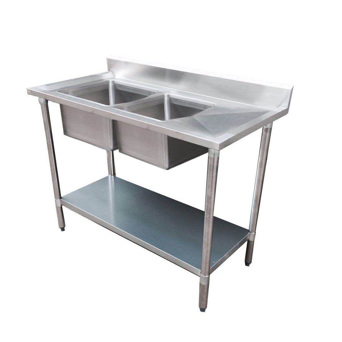 Modular System Double Sink Bench Left Handed 1800x700x900mm – 1800-7-DSBL