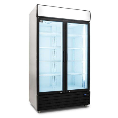 AG CU800TNG – 800L Double Door Upright Display Fridge - Glass Door