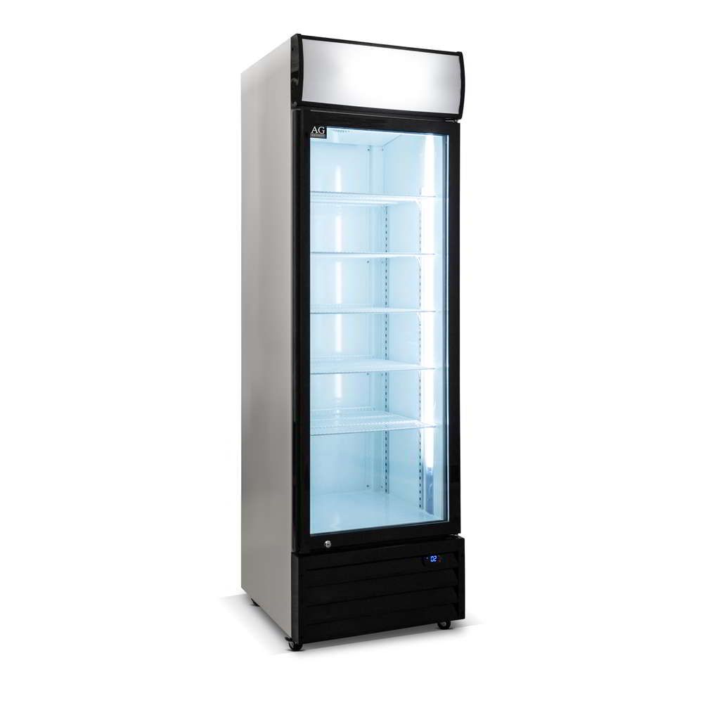 AG CU420TNG – 420 Litre Single Door Upright Display Fridge - Glass Door