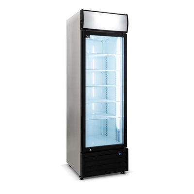 AG CU420TNG – 420 Litre Single Door Upright Display Fridge - Glass Door
