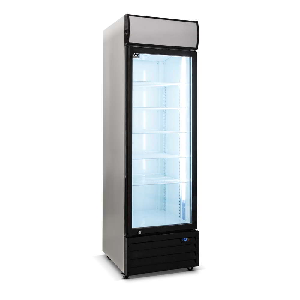 AG CU420TNG – 420 Litre Single Door Upright Display Fridge - Glass Door