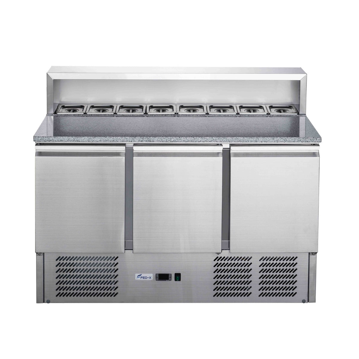 FED-X Three Door Salad Prep Fridge with Marble Top – XGNS1300E