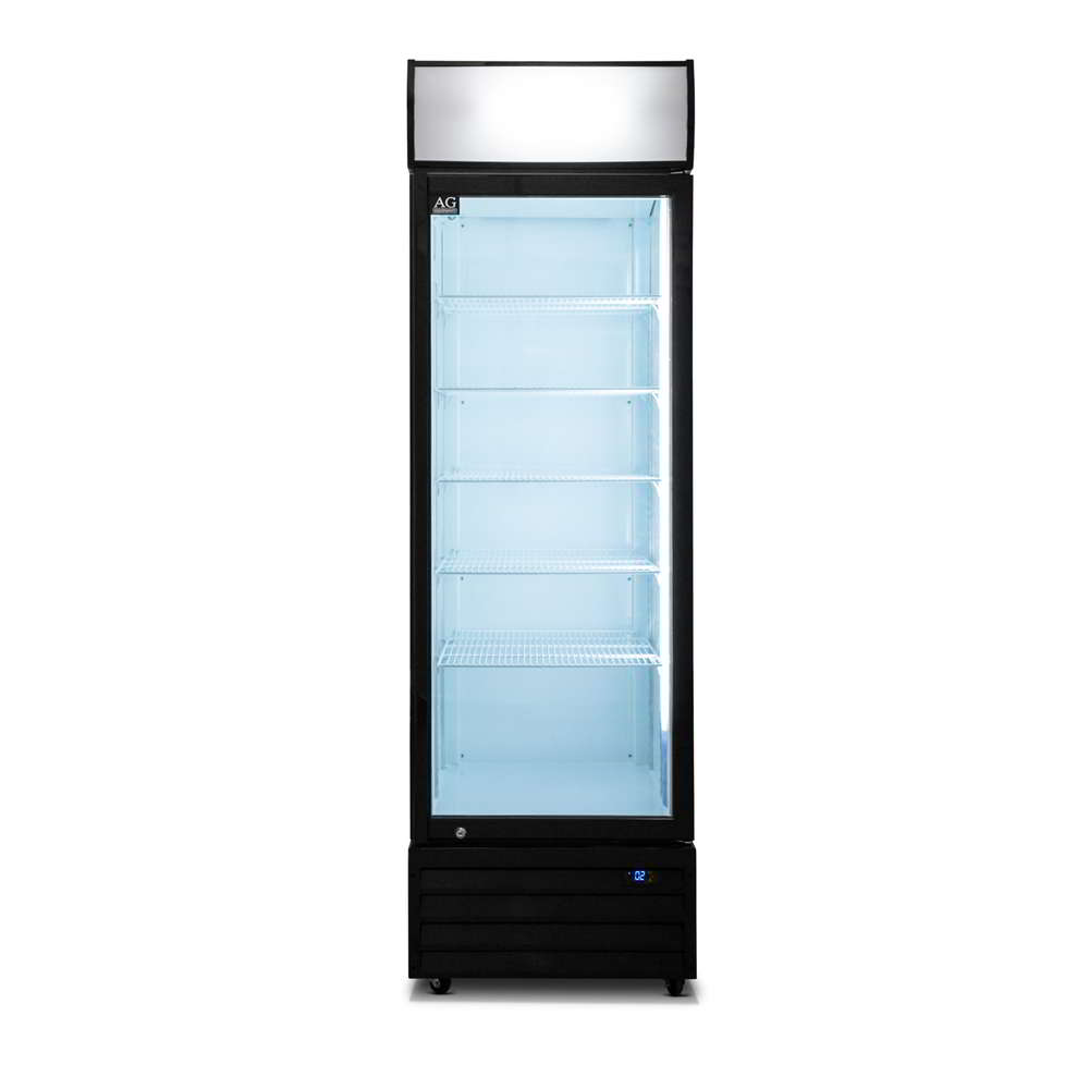 AG CU420TNG – 420 Litre Single Door Upright Display Fridge - Glass Door
