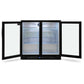 AG BEER2 – Twin Door Bar Fridge - Black Body & Doors