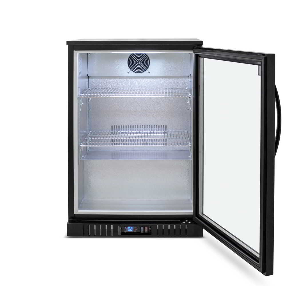 AG BEER1 – Single Door Bar Fridge - Black Body & Doors