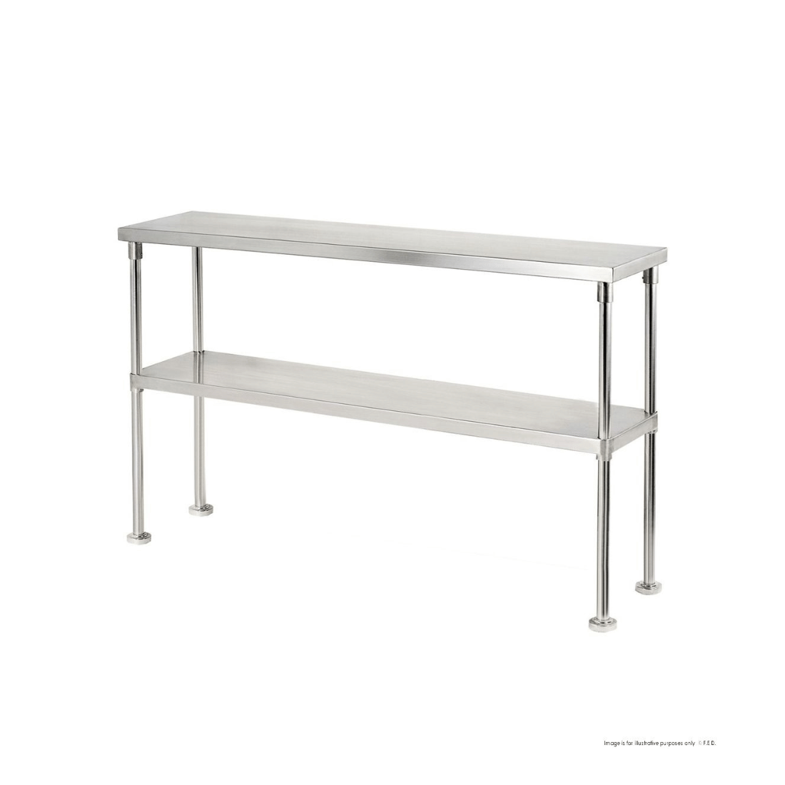 Modular System Double Tier 400mm Deep Workbench Overshelf 750mm High – WBO2-1800-400