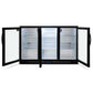 AG BEER3 – Three Sliding Door Bar Fridge - Black Body & Doors