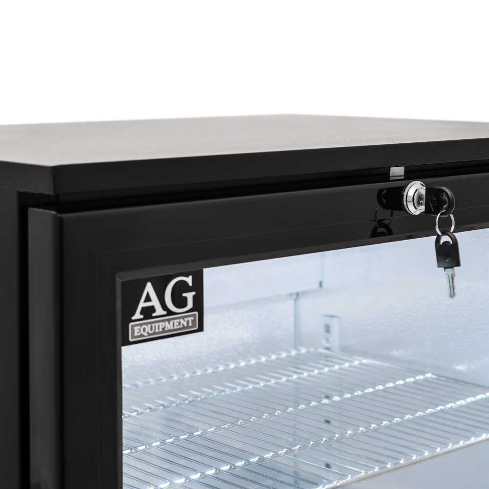 AG BEER1 – Single Door Bar Fridge - Black Body & Doors