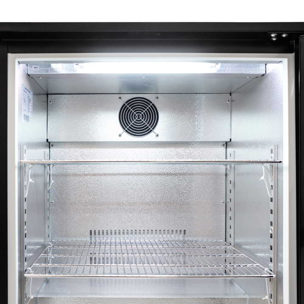AG BEER1 – Single Door Bar Fridge - Black Body & Doors