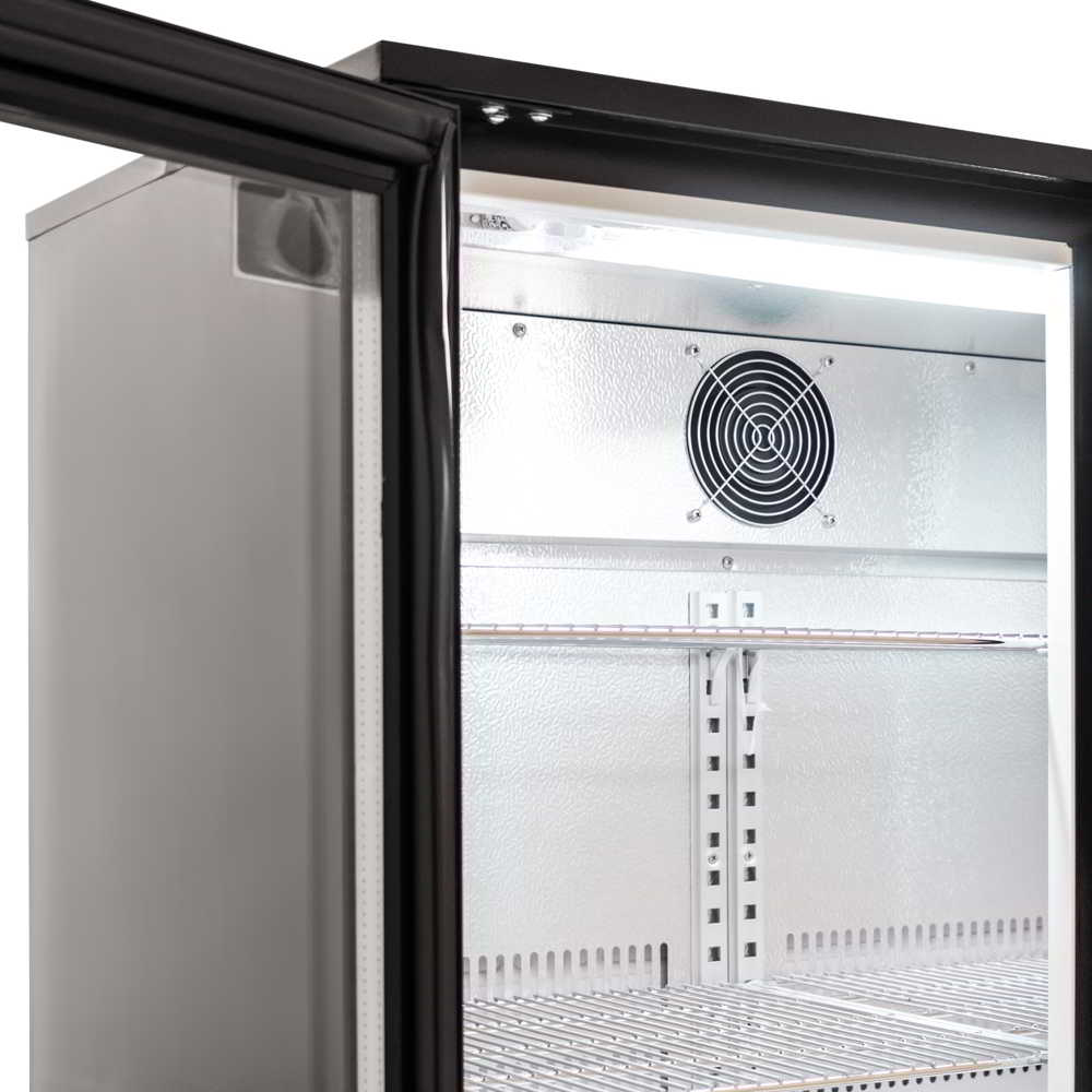 AG BEER2 – Twin Door Bar Fridge - Black Body & Doors