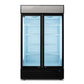 AG CU800TNG – 800L Double Door Upright Display Fridge - Glass Door