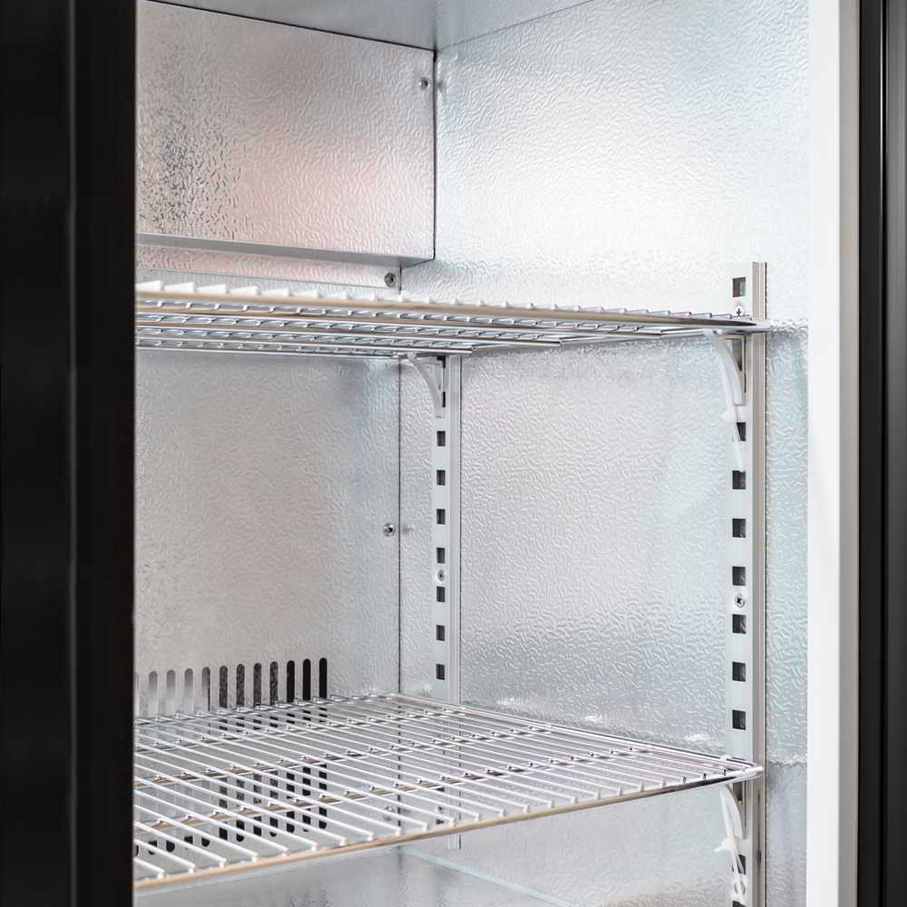 AG BEER2-SD – Twin Sliding Door Bar Fridge - Black Body & Doors