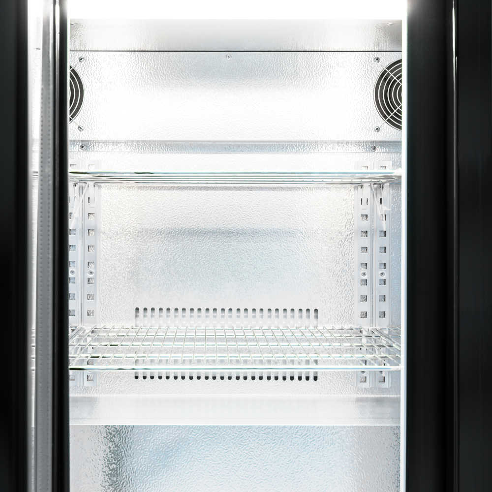 AG BEER3-SD – Three Door Bar Fridge - Black Body & Doors