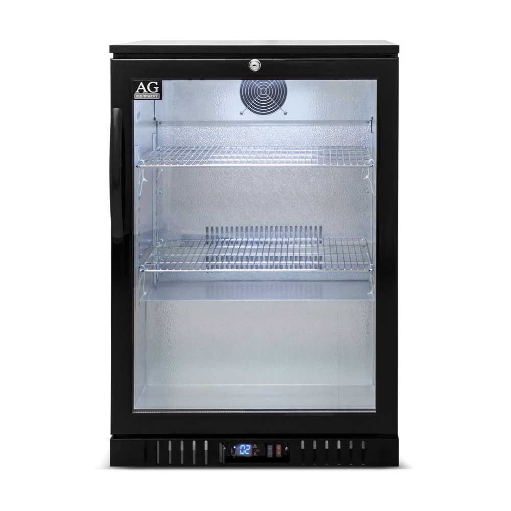 AG BEER1 – Single Door Bar Fridge - Black Body & Doors