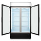 AG CU800TNG – 800L Double Door Upright Display Fridge - Glass Door