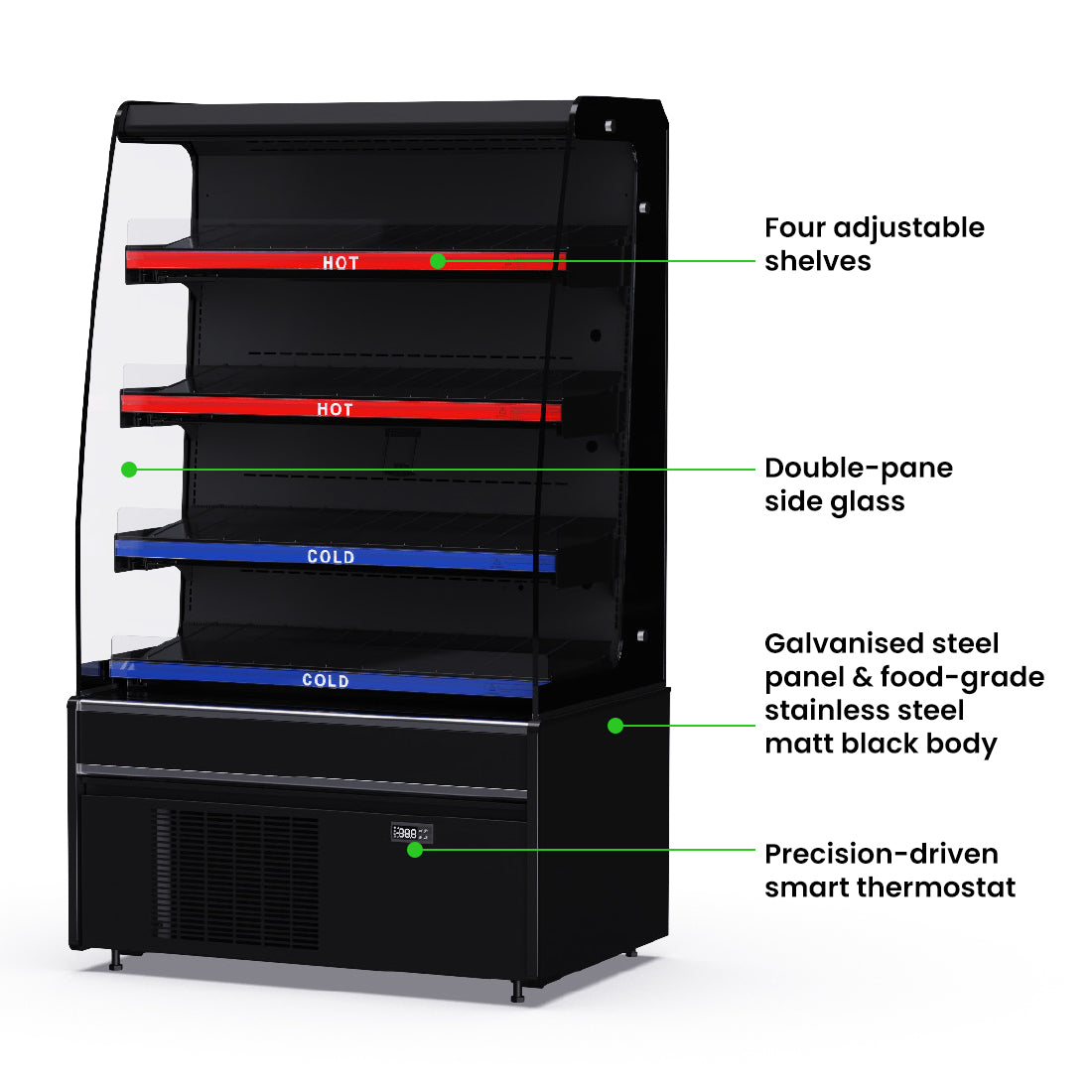 Thermaster DC-900CH – Grab & Go Hot and Cold Cabinet
