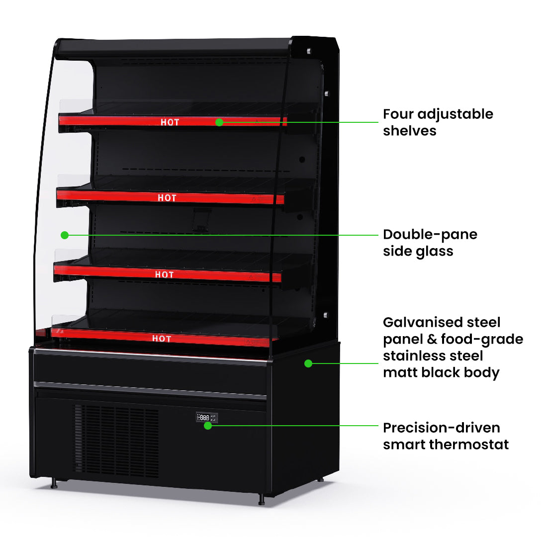 Thermaster DC-900H – Grab & Go Hot Cabinet