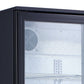 AG B500G – 477L Upright Double Glass Door Display / Backbar Fridge - Black