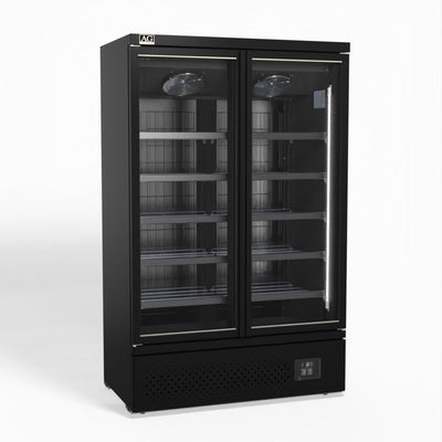 AG CSB1000 – Supermarket Two Glass Doors Upright Display Fridge - 1000 Litre