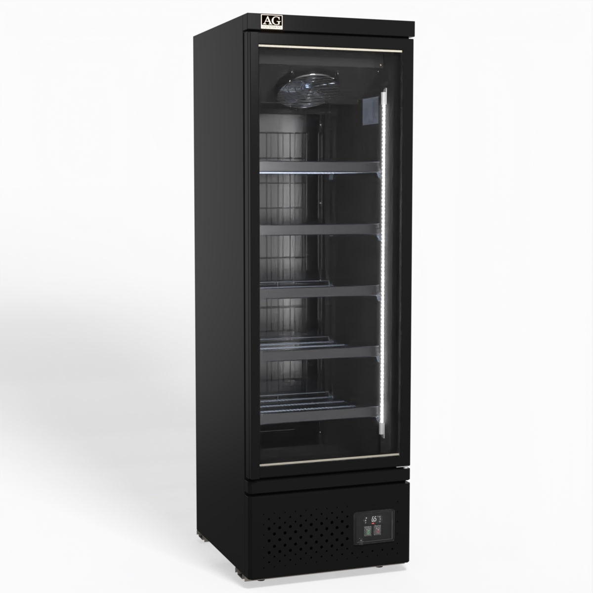 AG CSB450 – Supermarket Single Glass Door Upright Display Fridge - 450 Litre