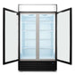 AG CU1000TNG – 1000L Double Door Upright Display Fridge - Glass Door