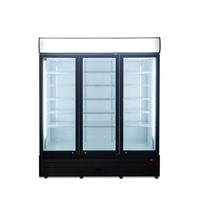 AG CU1500TNG – 1500L Triple Door Upright Display Fridge - Glass Door