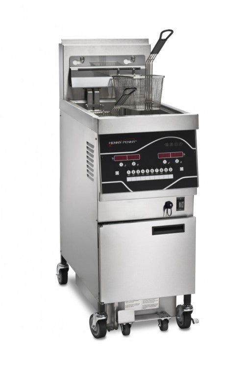 Henny Penny GVE 071F – Single Well Open Fryer – Single Well Filter Fryer