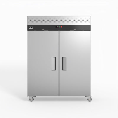 AG GNX1400BT – 1300 Litre Upright Double Stainless Steel Door Freezer