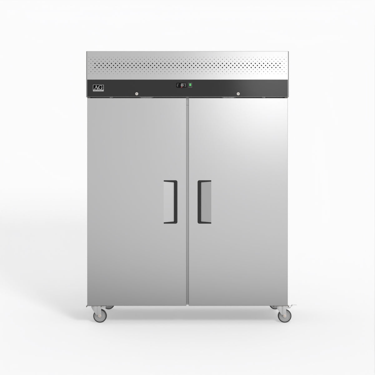 AG GNX1400TN – 1300 Litre Upright Double Stainless Steel Door Fridge