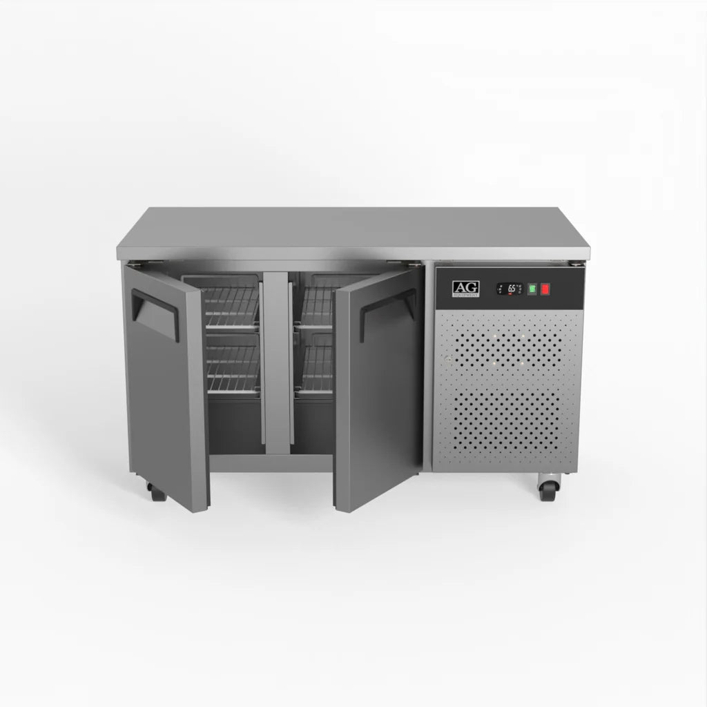 AG GNX2100BT – Commercial Two Door Worktop / Under Bench Freezer 700mm Depth