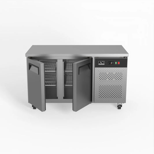 AG GNX2100BT – Commercial Two Door Worktop / Under Bench Freezer 700mm Depth