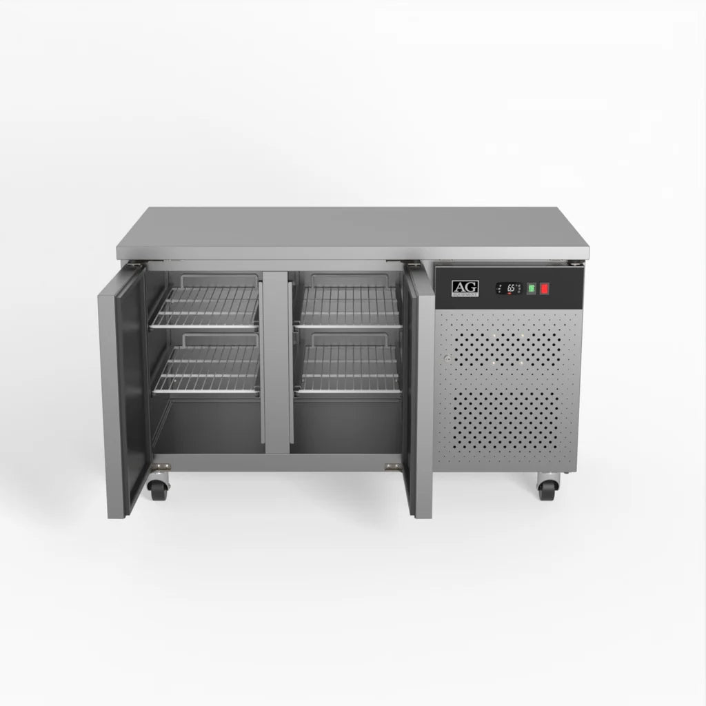 AG GNX2100BT – Commercial Two Door Worktop / Under Bench Freezer 700mm Depth