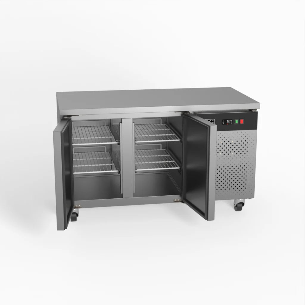 AG GNX2100BT – Commercial Two Door Worktop / Under Bench Freezer 700mm Depth