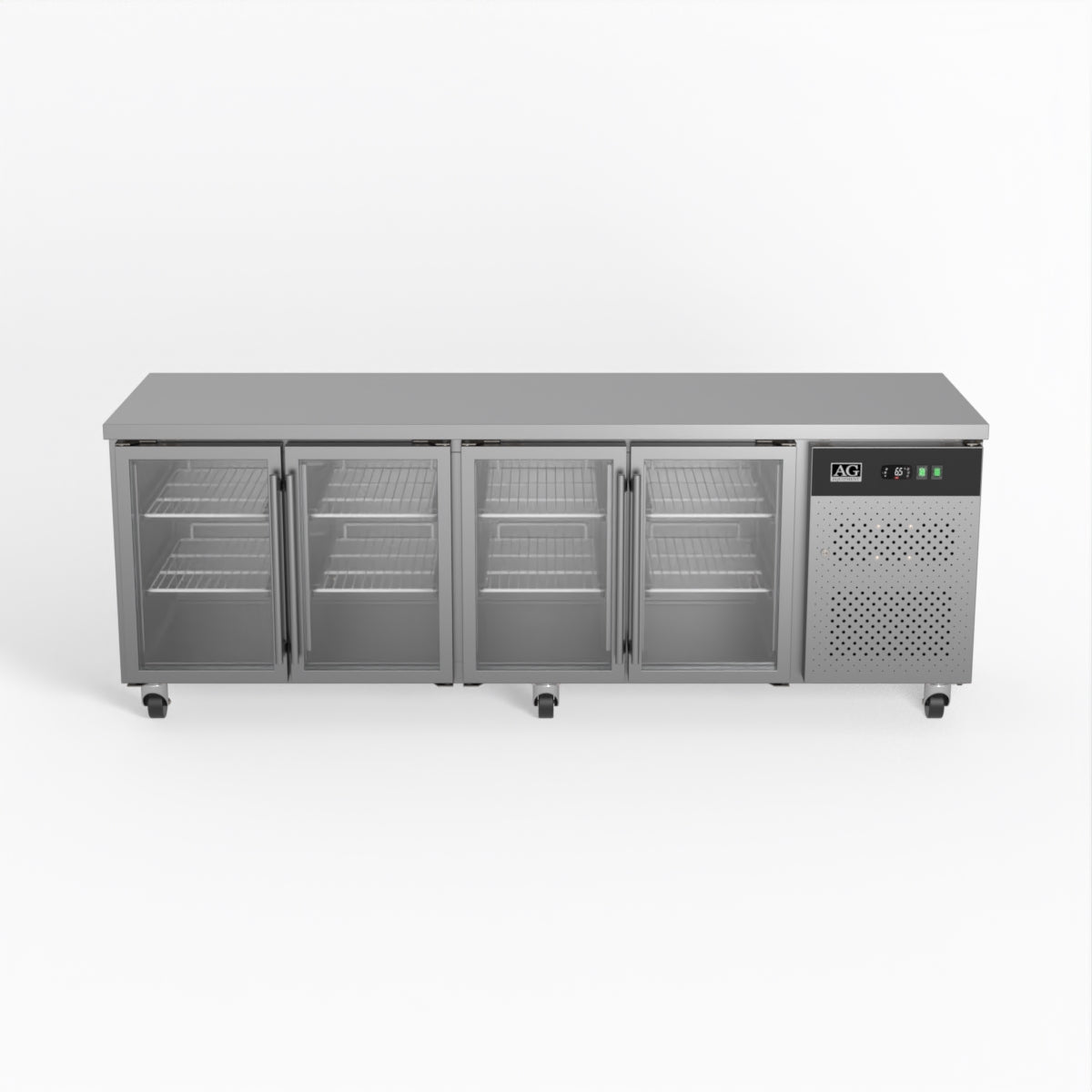 AG GNX4100TNG – Commercial Four Glass Door Worktop / Under Bench Display Fridge 700mm Depth