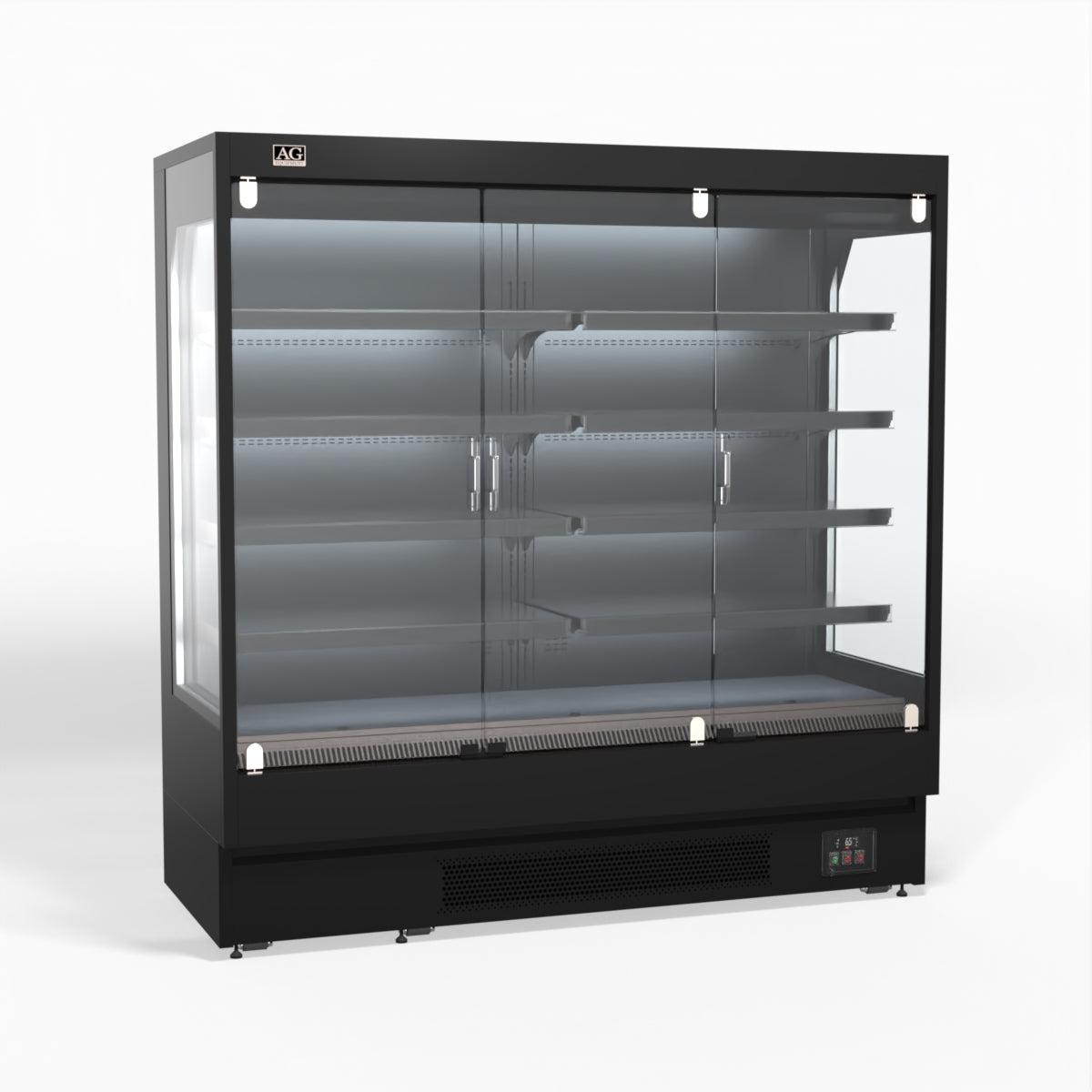 AG MSD2000 – 1940mm Supermarket Multi Deck Showcase 3 door Glass Fridge