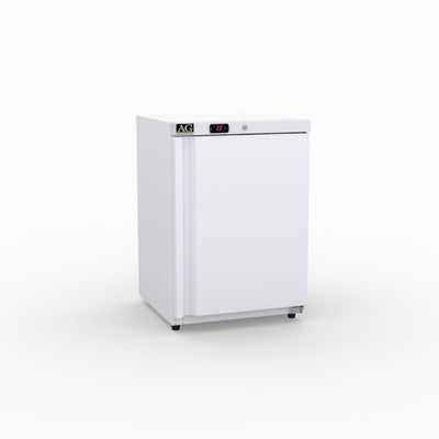AG R200V – 200L Underbench Single Door Ventilated Fridge