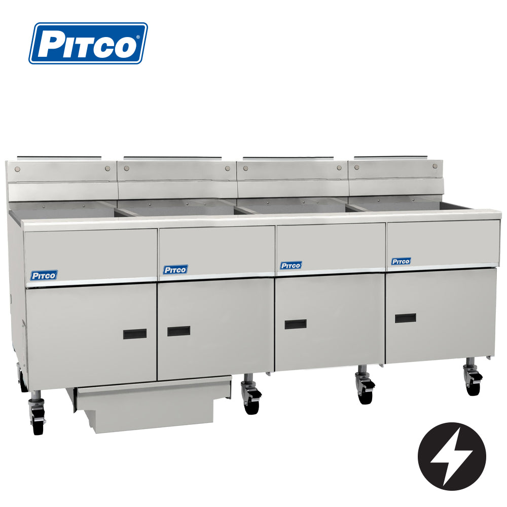 Pitco SE18-4/FD Electric Solstice Fryer with filtration