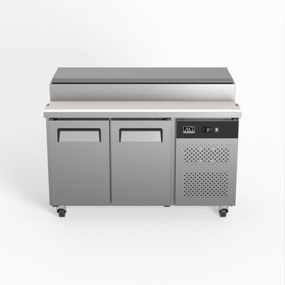 AG SH2000-700 – 2 Door Saladette Fridge – Fits 7 x 1/3 GN Trays