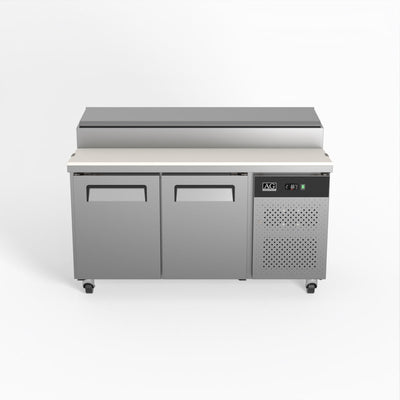 AG SH2000-800 – 2 Door Saladette Fridge - 8 x 1/3 GN Trays