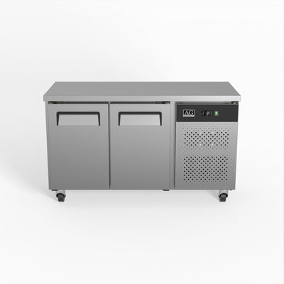 AG SLX2100TN – Commercial Two Door Worktop / Under Bench Fridge 600mm Depth