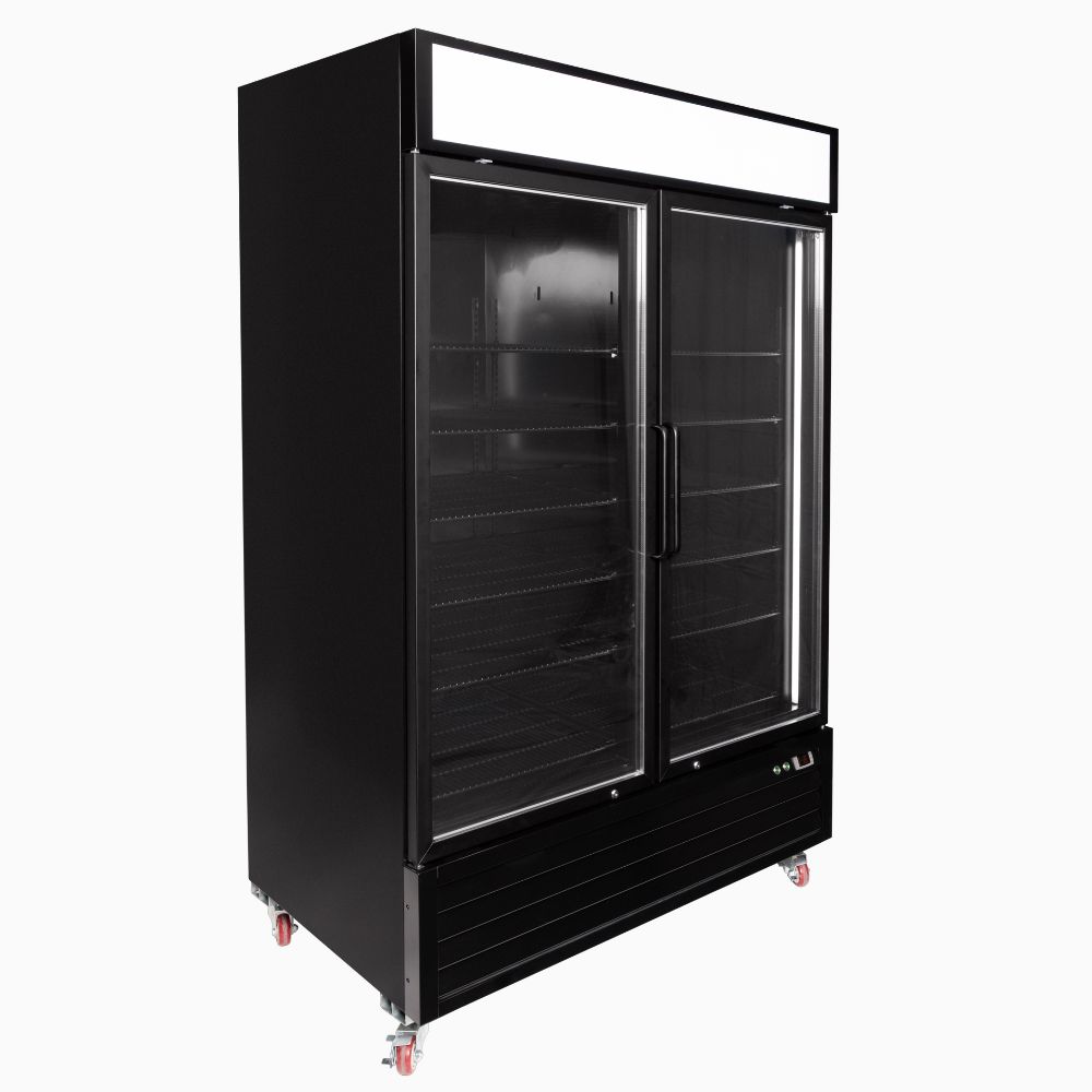 Bromic UC1250GDL-NR – Upright Display Fridge 1266L - 2 Door - Flat Glass - Lightbox