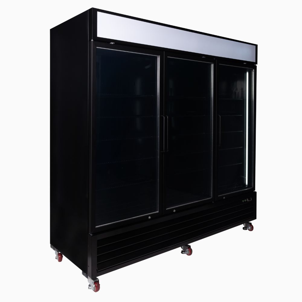 Bromic UC1980GDL-NR – Upright Display Fridge 1980L - 3 Door - Flat Glass - Lightbox